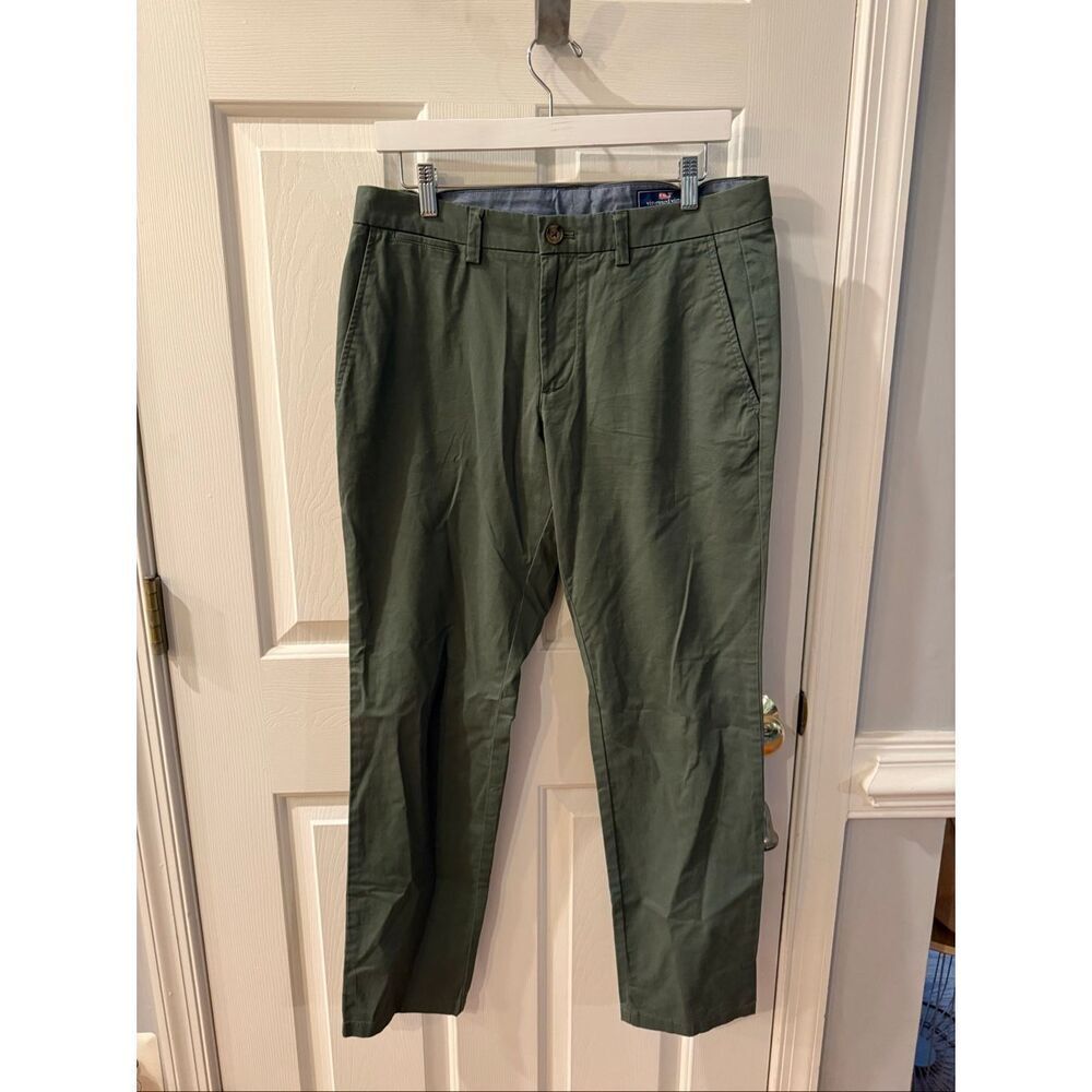 Vineyard Vines Olive Green Breaker Pants 32X30 EUC